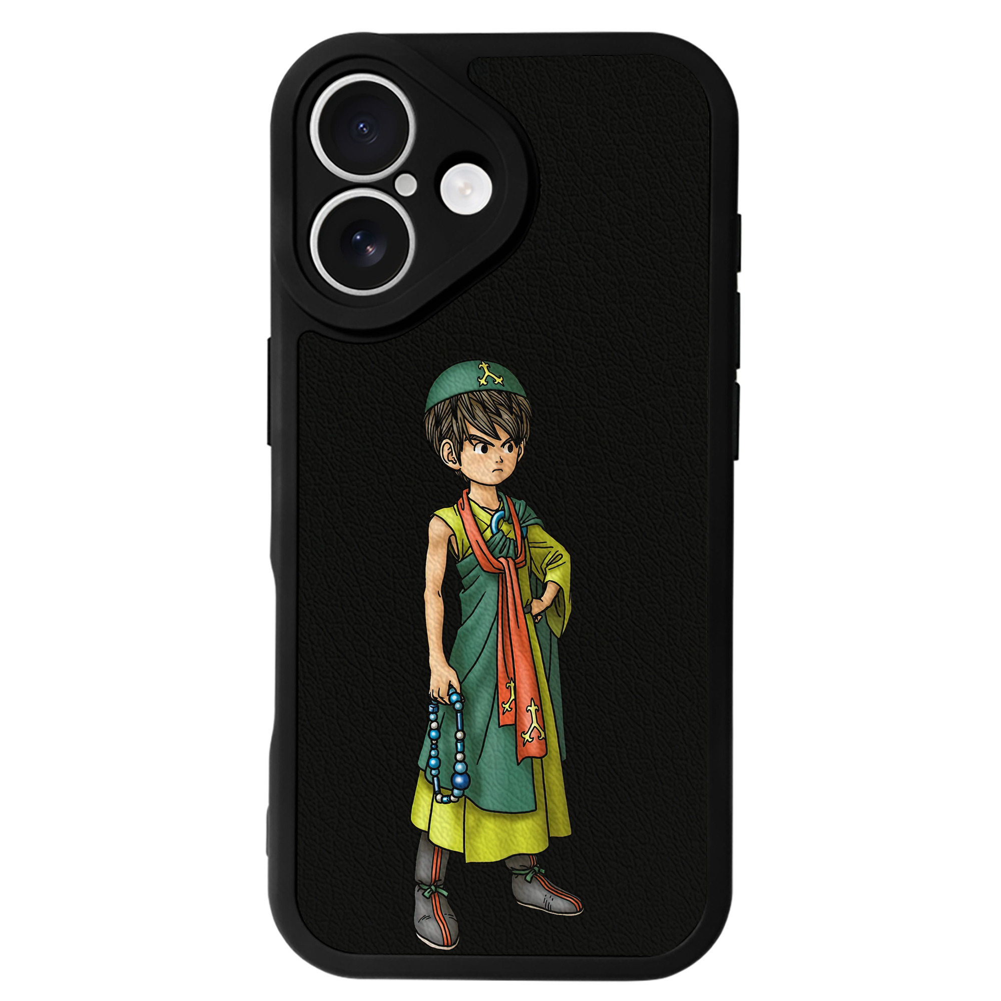 （画像用） ドラゴンクエスト Doragon Kuesuto Dragon Quest 【iPhone 16シリーズ対応】シリコンスマホケース（レザー調） 材質：シリコン